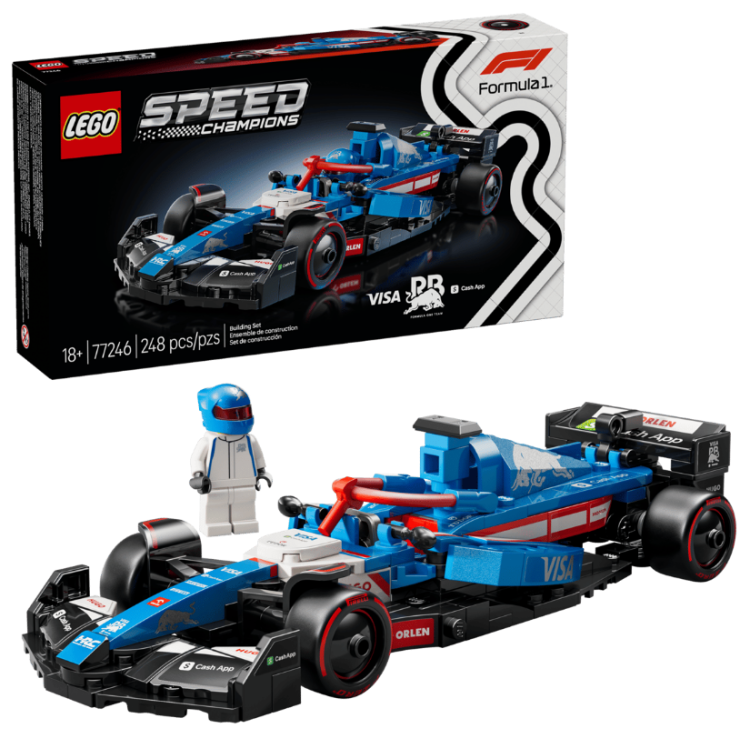 LEGO Speed Champions – Pretekárske auto Visa Cash App RB VCARB 01 F1
